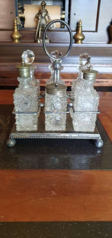 Absolutely Gorgeous Vintage Condiment Set