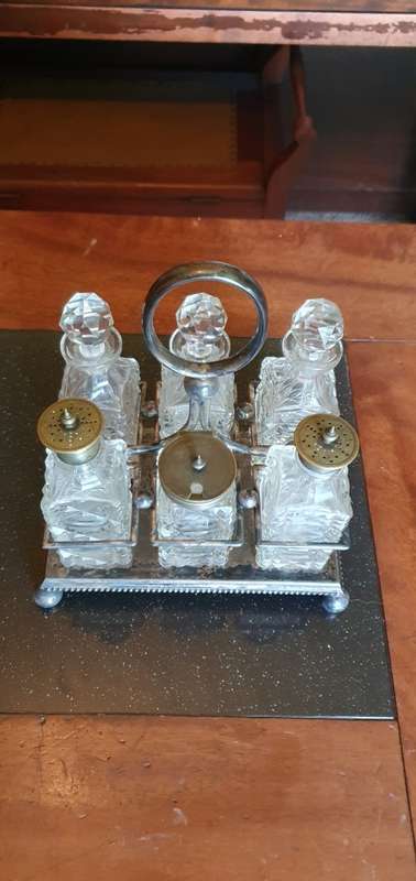 Absolutely Gorgeous Vintage Condiment Set