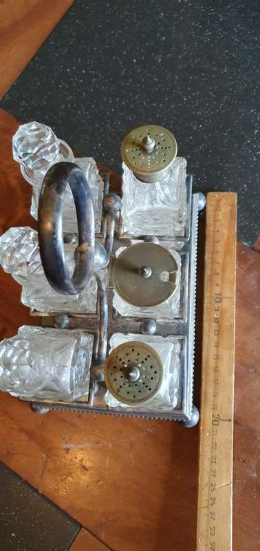 Absolutely Gorgeous Vintage Condiment Set