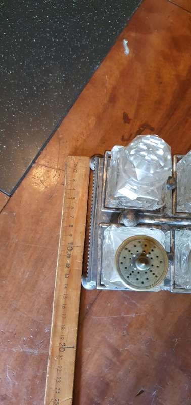 Absolutely Gorgeous Vintage Condiment Set