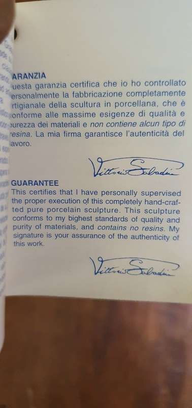Absolutely Stunning Authentic Vittorio Sabadin Porcelain Figurine