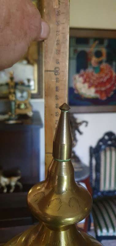 86 cm Tall Vintage Brass Lamp