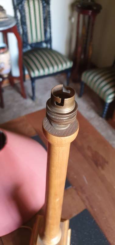 Beautiful Tall Wooden Lamp