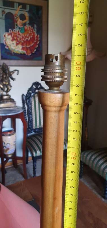 Beautiful Tall Wooden Lamp