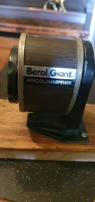 Vintage Pencil Sharpener & Two Vintage Candle Stick Holders