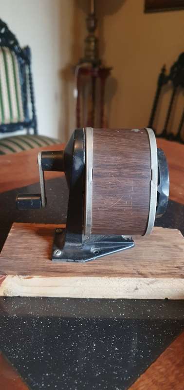 Vintage Pencil Sharpener & Two Vintage Candle Stick Holders