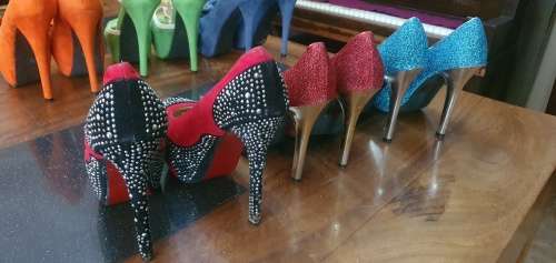 Ladies Glamour High Heel Shoes Size 7