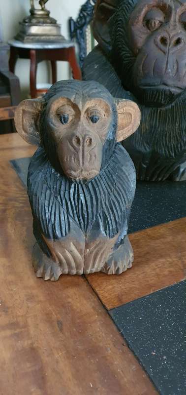 Three Monkey Figurine Containers