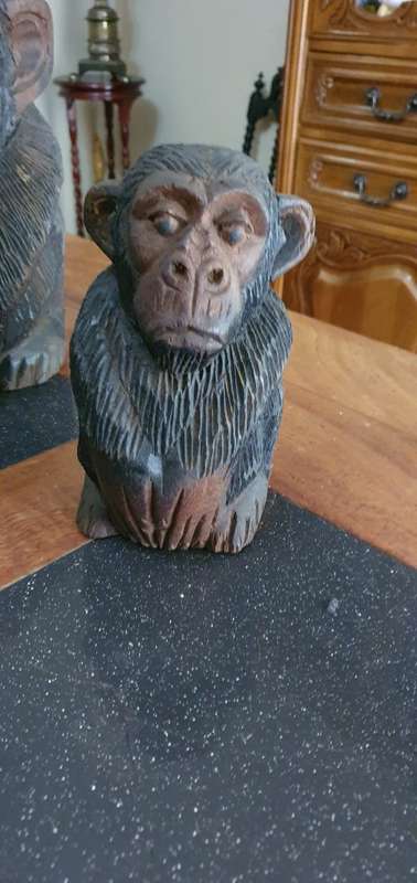 Three Monkey Figurine Containers