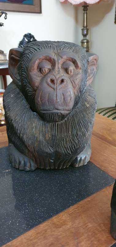 Three Monkey Figurine Containers