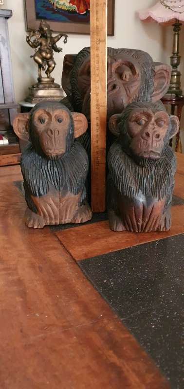 Three Monkey Figurine Containers