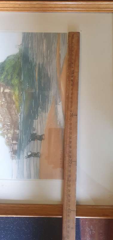 Beautiful  Authentic Le Garf Etching Mont St Michel
