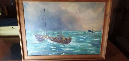 Stunning Oil on Canvas Signed BS Biggs 1972