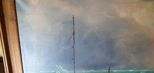 Stunning Oil on Canvas Signed BS Biggs 1972