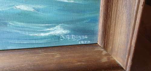 Stunning Oil on Canvas Signed BS Biggs 1972