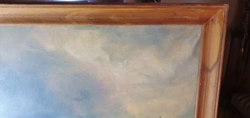 Stunning Oil on Canvas Signed BS Biggs 1972
