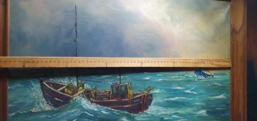 Stunning Oil on Canvas Signed BS Biggs 1972