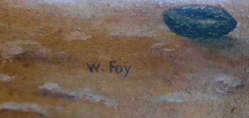 Stunning Oil on Canvas signed W Foy