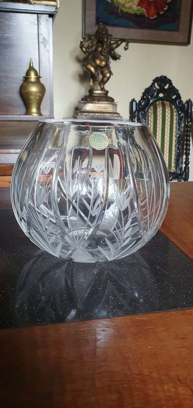 Absolutely Gorgeous Vintage  Czech Crystal Bowl