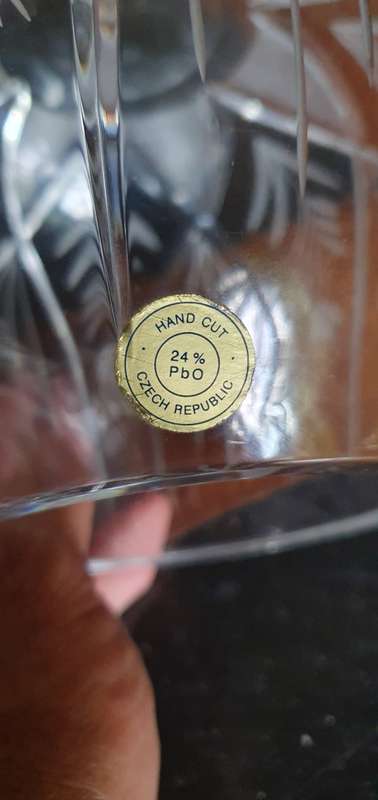 Absolutely Gorgeous Vintage  Czech Crystal Bowl
