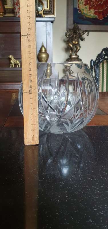 Absolutely Gorgeous Vintage  Czech Crystal Bowl