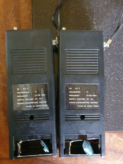 Vintage Walkie Talkies. Solid State Four Transistors