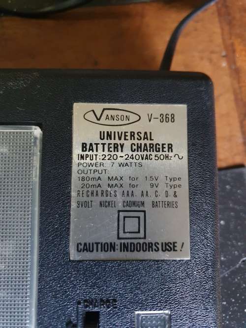 Vintage Vanson Universal Battery Charger
