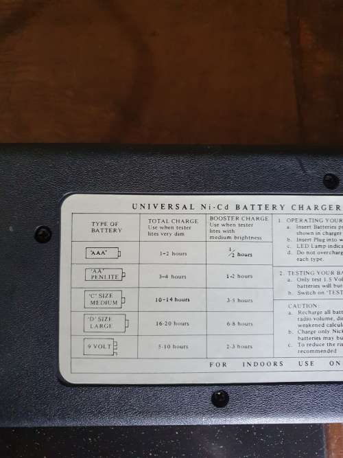 Vintage Vanson Universal Battery Charger