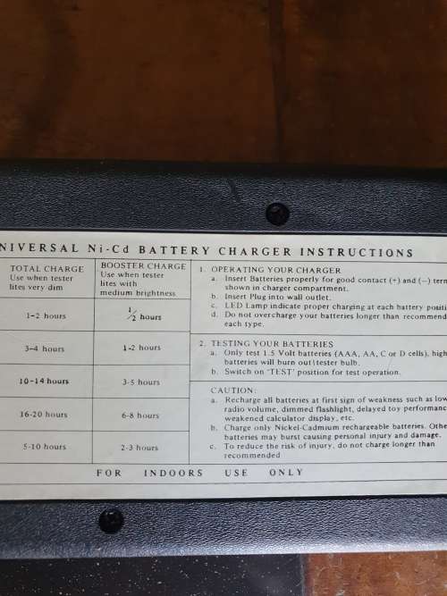 Vintage Vanson Universal Battery Charger