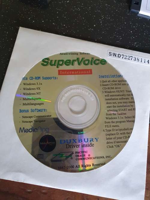 Vintage Ducksbury V.90 56 K Xternal Fax Modem