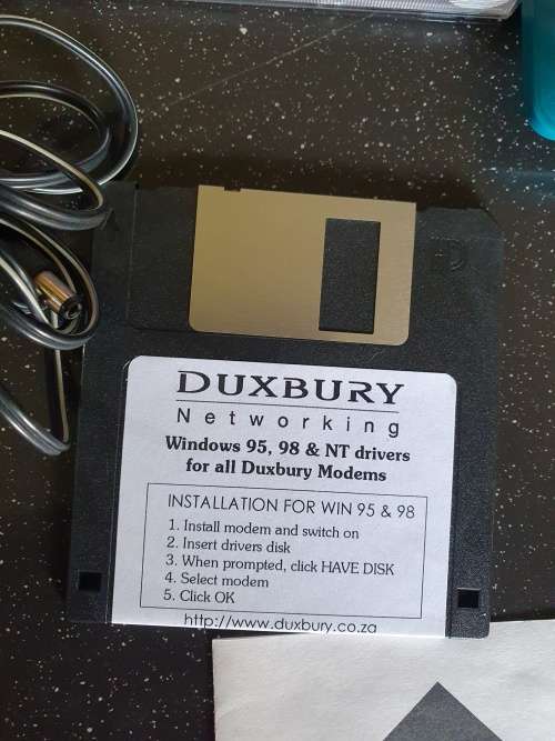 Vintage Ducksbury V.90 56 K Xternal Fax Modem