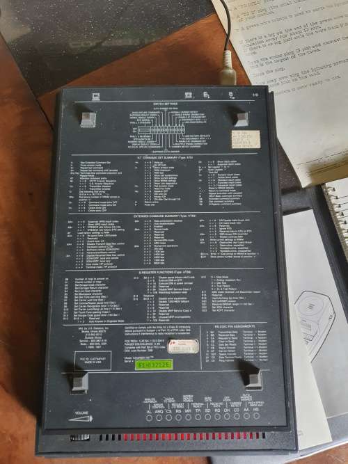 ` RESERVED FOR JOHN GROBLER`  Robotics Courier HST Modem