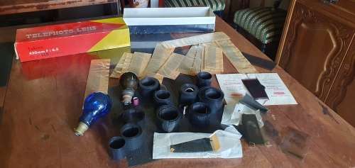 Vintage Black light Bulbs, Film Negatives Lot
