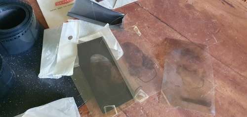 Vintage Black light Bulbs, Film Negatives Lot