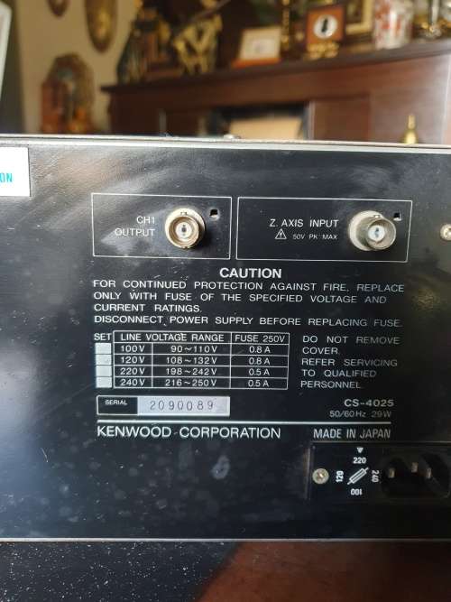 Vintage Kenwood 20MHz Oscilloscope