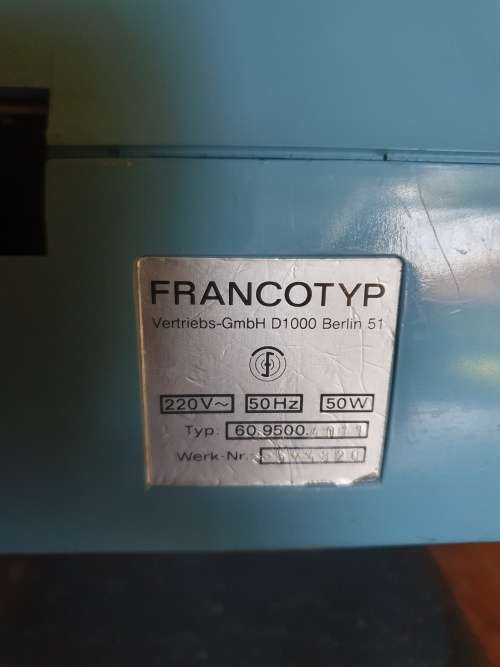 Vintage Francotyp MS5 Franking Machine