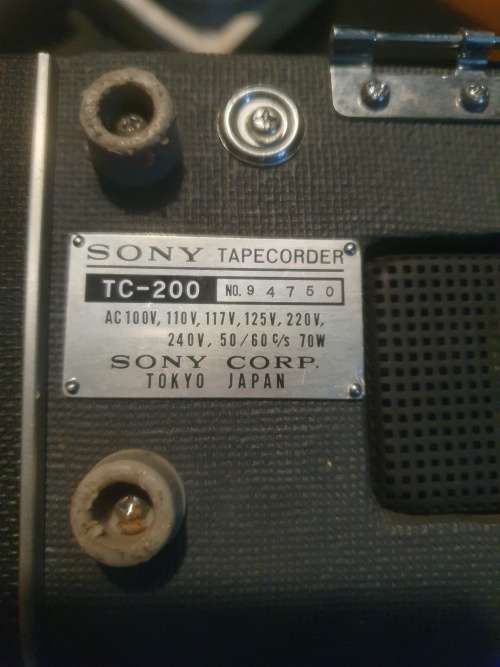 Vintage Sony Recorder TC 200