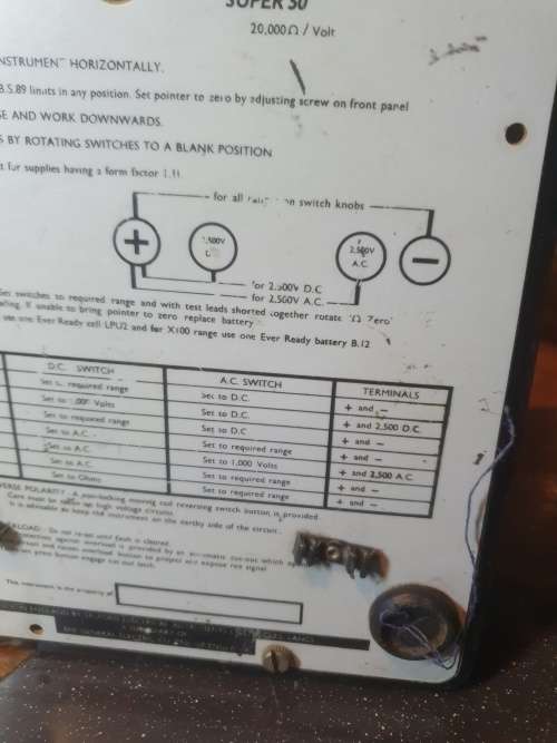 Vintage Selectest Super 50 Mark Tester