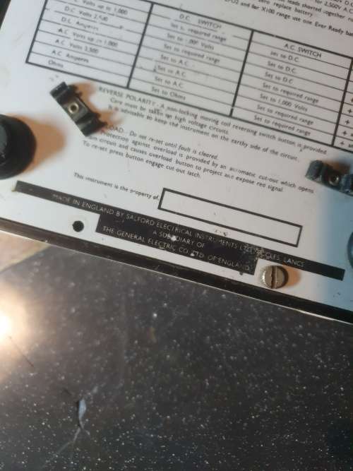 Vintage Selectest Super 50 Mark Tester