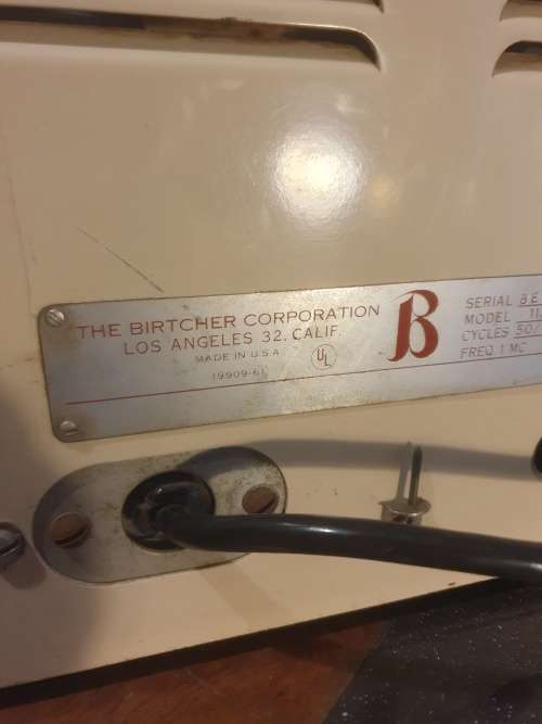 Birtcher Megason Mark12 Model 112 Ultra Sonic Therapy