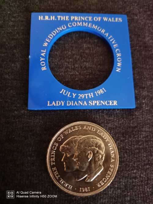 1981 The prince & Lady Diana Spencer Coin