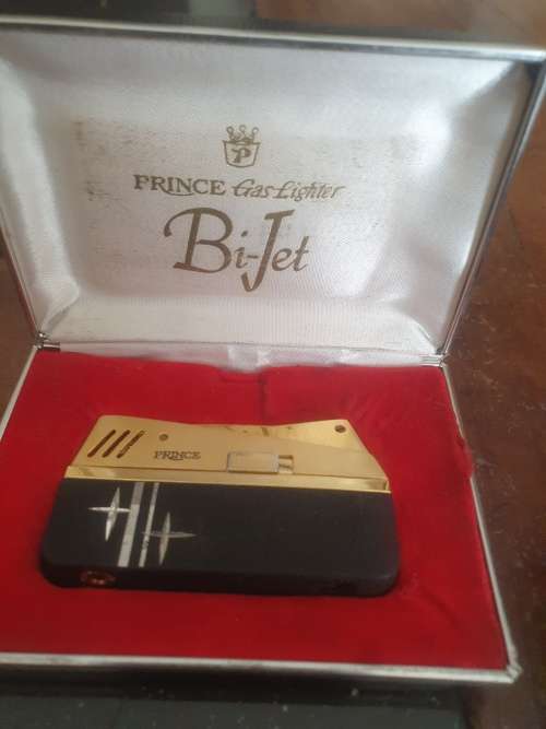Prince Bi-Jet Lighter & Vintage Tigers Eye Men`s Cuffs + Star Lighter