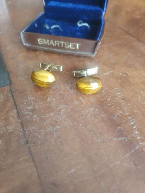 Prince Bi-Jet Lighter & Vintage Tigers Eye Men`s Cuffs + Star Lighter