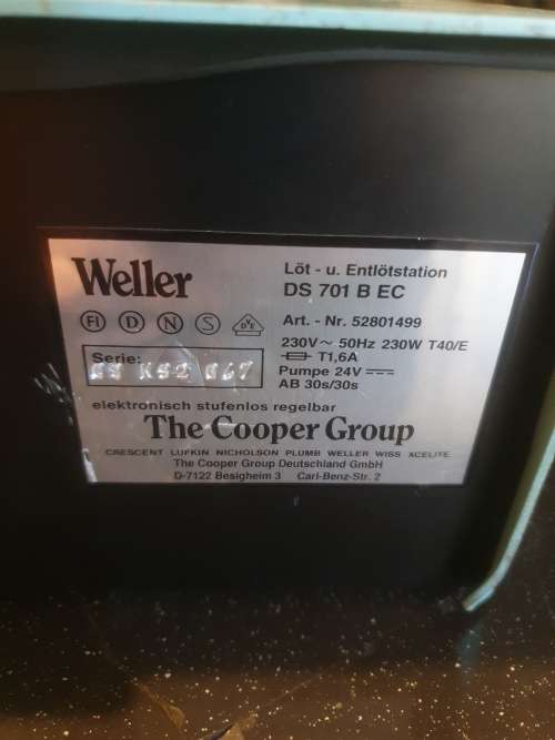 Vintage Weller DS 701 EC Soldering and Desoldering Machine