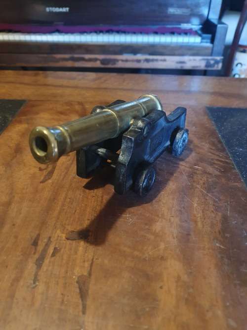 Heavy Brass Canon Ornament