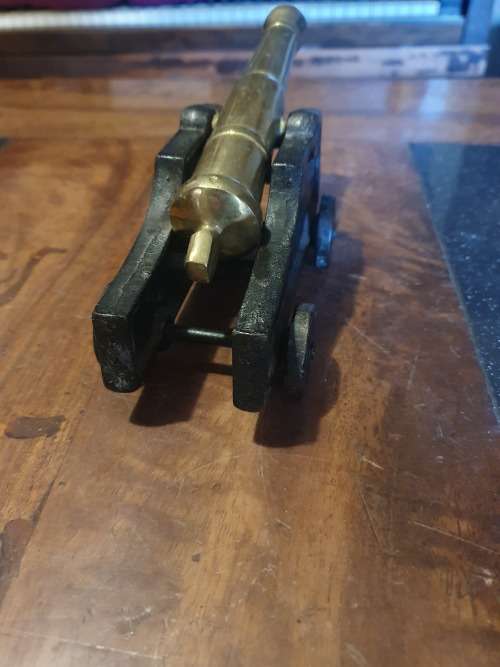 Heavy Brass Canon Ornament