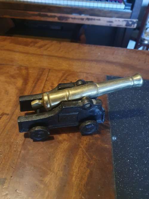 Heavy Brass Canon Ornament