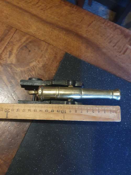 Heavy Brass Canon Ornament