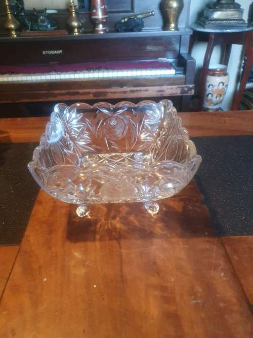 Beautiful Footed Square Bowl