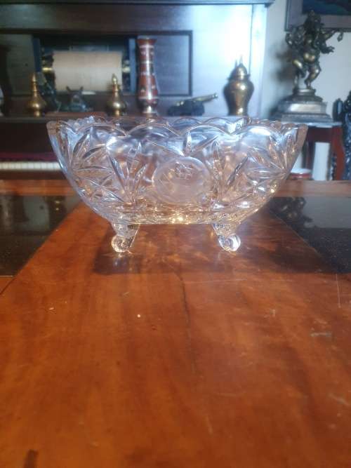 Beautiful Footed Square Bowl